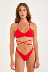 MIAMI Red Sports bra bikini top