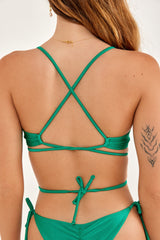 MIAMI Green Sports bra bikini top