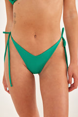 MUMBAI Green string tie bikini bottom
